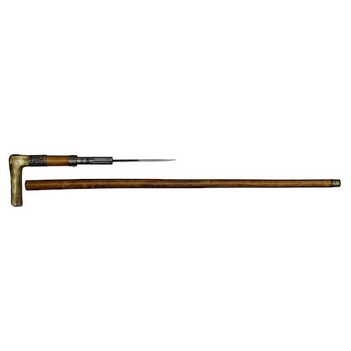 Combination Cane Percussion Four Shot and Dagger