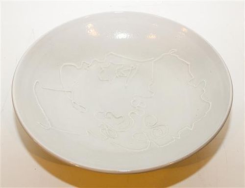 * An American Art Pottery Charger, Scott Kilgour, New York Diameter 19 3/4 inches.
