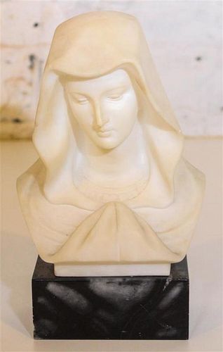 * An Italian Marble Bust. Height overall 8 1/2 inches.
