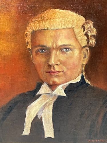 PORTRAIT J C LITHERLAND (SYDNEY) BARRISTER AT LAW 1897-1983 OIL PAINTING