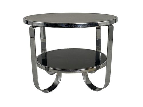 Machine Age Chromed Steel Table