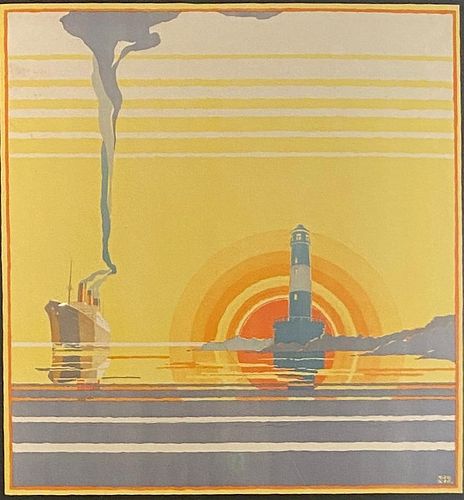 N. Cramer Roberts Poster Dungeness by the Romney