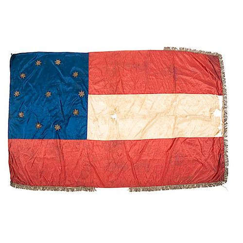 Confederate First National Flag Captured New Orleans by Captain Edward W. Thompson, 1st Maine Light Artillery, Battery A