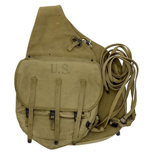 US Cavalry Rare Model 1924 Experimental Canvas Saddle Bags