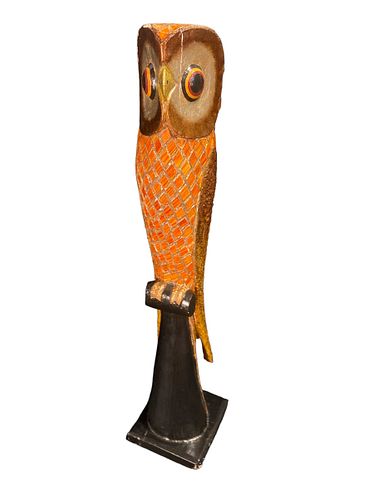 Mid Century Owl Sculpture 
