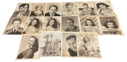 Collection Golden Age Hollywood Movie Star Autograph Photos BUD ABBOTT