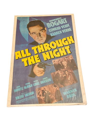 HUMPHREY BOGART "All Through the Night" Movie Poster 