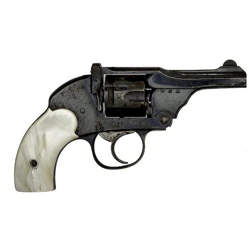 **Webley & Scott .32 Hamerless Revolver With Pearl Grips