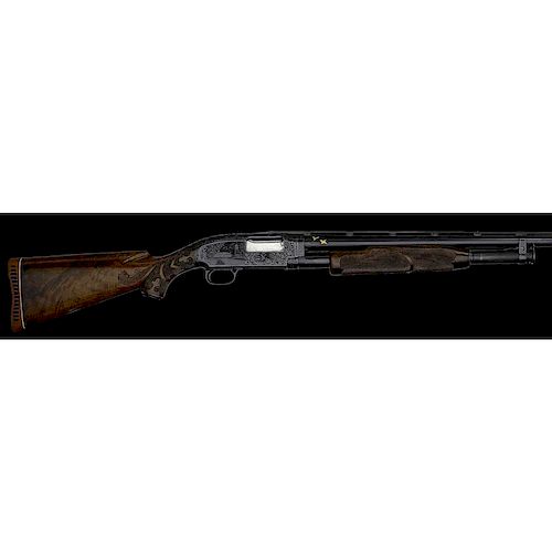 **Exhibition Quality Winchester Model 12 Pidgeon Grade Shotgun, Relief Engraved by Arnold Griebel