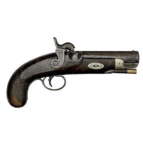 Early Percussion Pistol By H.Deringer