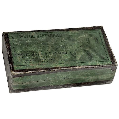 Rare Box Of Smith, Hall & Farmer Cartridges