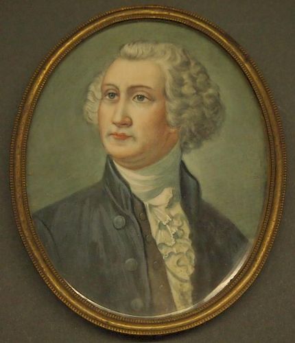 Portrait miniature of G. Washington
