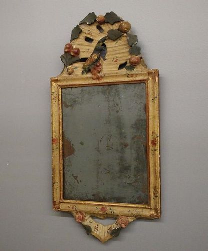 18th c Painted mirror