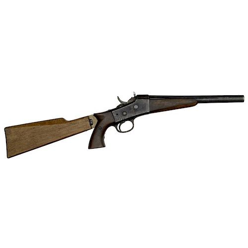 Assembled Remington Rolling Block Pistol With Shoulder Stock