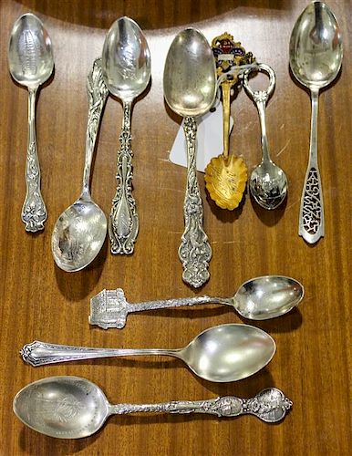 A Collection of 22 Silver Commemorative Spoons, Various Makers,