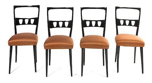 A Set of Four Side Chairs, Carlo di Carli Height 38 inches.