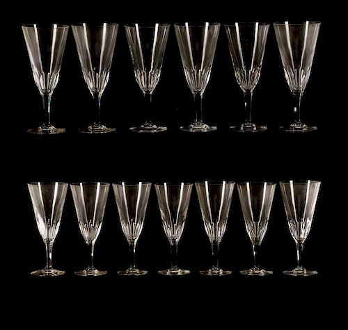 13 Baccarat "Genova" Crystal Champagne Flutes