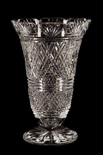 Waterford Cut Crystal Footed Flower Vase