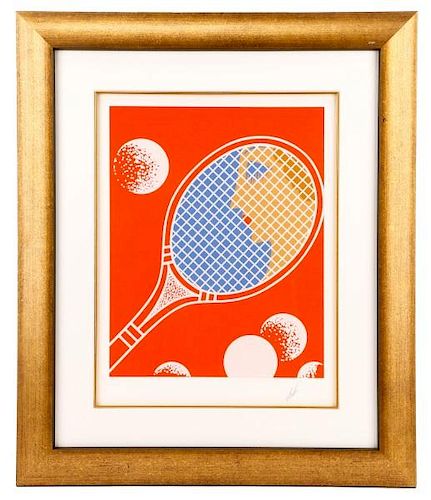 Erté, "Tennis", Limited Edition Serigraph