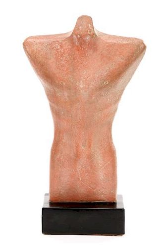 Gwen Lux, "Nude Torso", Signed Ceramic, 1948