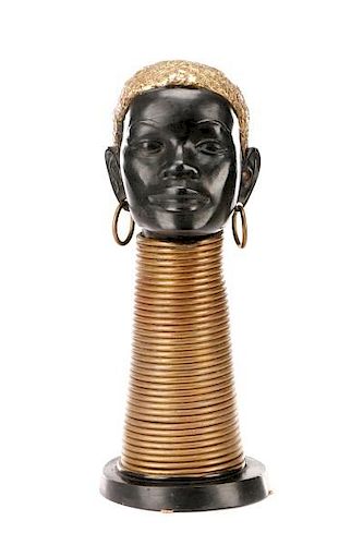 Style of Hagenauer, "Nubian Bust", Sculpture