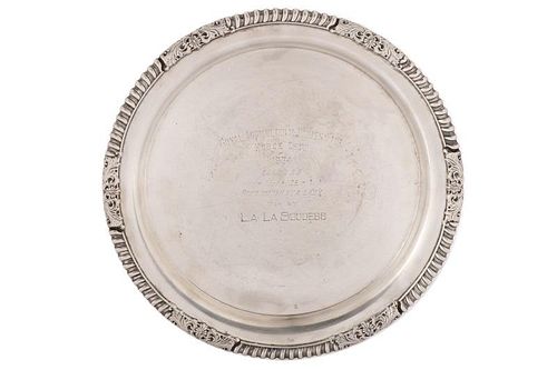 Roden Bros. 1934 Sterling Horse Show Award Plate