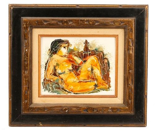Calvin Waller Burnett, "Nude in Repose", Oil