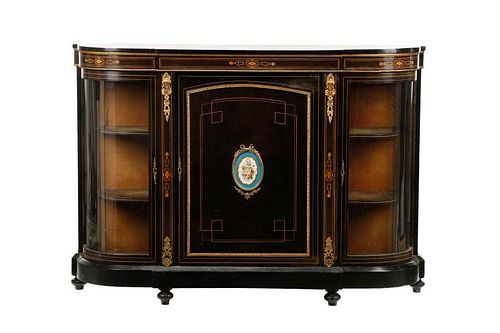 English Aesthetic Movement Credenza with Plaque