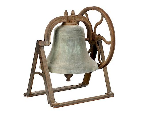 Exceptional Cast Bronze Bell, Buckeye Bell Foundry