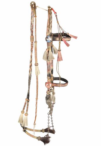 C. 1800's Deer Lodge, MT Horse Hair Hitched Bridle