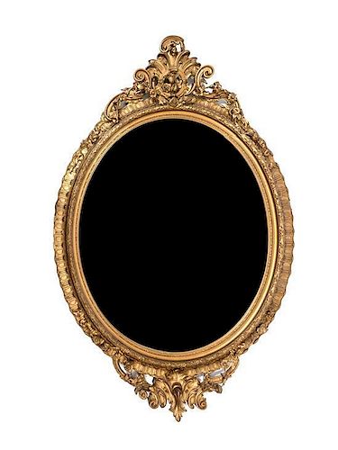 * A Victorian Over Mantel Mirror, Height 84 x width 50 inches.