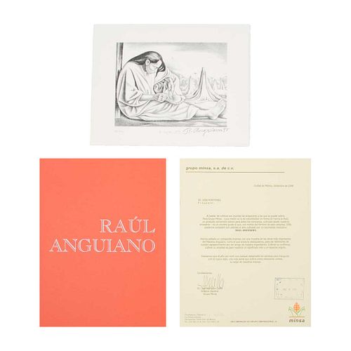 RAÚL ANGUIANO (México, 1915 - 2006). La espina. Serigrafía 149/250. Firmado y fechado 1998. Ligeros detalles de conservación