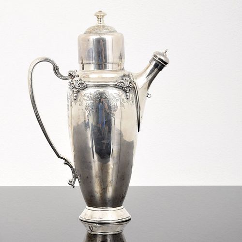 Mappin & Webb "Charles II" Sterling Silver Cocktail Shaker