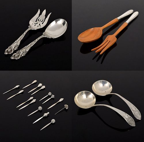Sterling Silver Serving Utensils, 22 pcs., Frank M. Whiting Co...