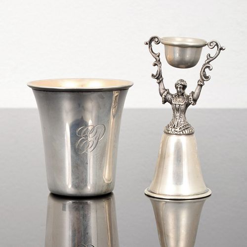 2 Sterling Silver Cups; Reed & Barton, Meriden Brittania Co.