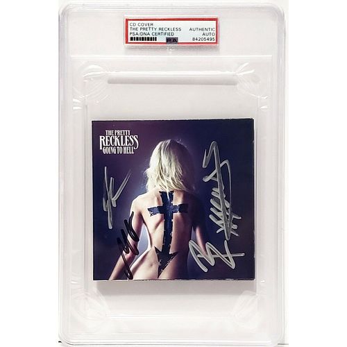 The Pretty Reckless Signed CD Cover With 4 Signatures Including Taylor Momsen, Mark Damon, Jamie Perkins & Ben Phillips (PSA)