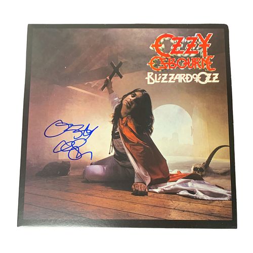 Ozzy Osbourne Signed Blizzard Of Oz Album Vinyl LP (Beckett COA)