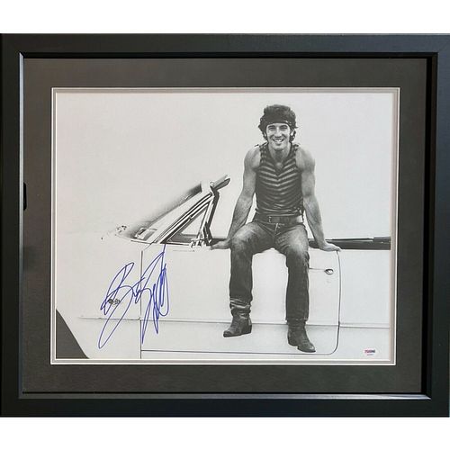 Bruce Springsteen Signed Framed 16x20 Photo (PSA LOA)