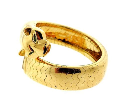 Cartier Panthere 18k Gold Wrap Bracelet Watch