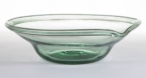 FREE-BLOWN GLASS LARGE PAN