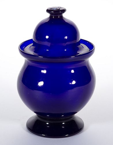 PATTERN-MOLDED COVERED SUGAR BOWL