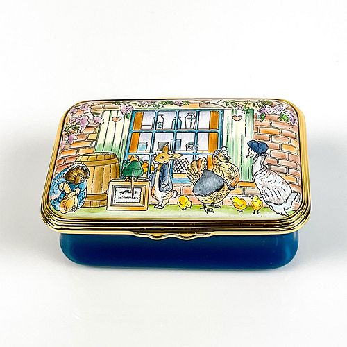 Vintage Halcyon Days Beatrix Potter Enamel Trinket Box