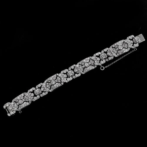 Art Deco Diamond and Platinum Bracelet
