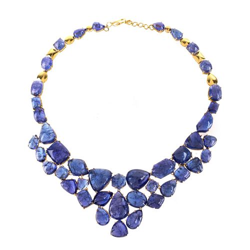 Tanzanite and 18K Necklace