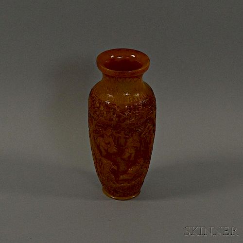 Amber Resin Vase