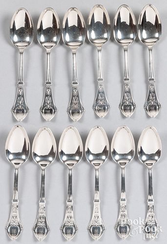 W. Faber & Sons coin silver spoons