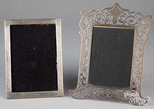 Two sterling silver frames