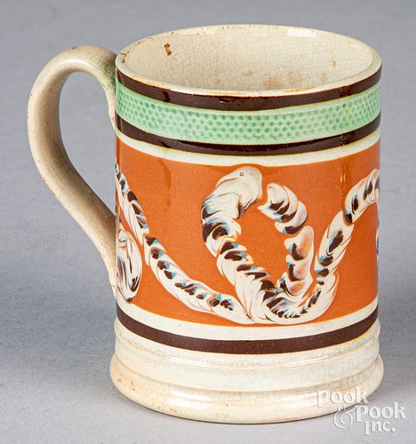 Mocha earthworm mug