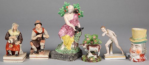 Pearlware and porcelain figures