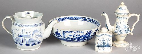 Blue and white pearlware